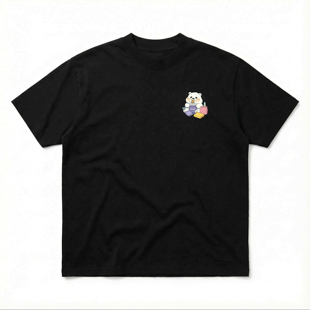 Loose-Fit Heavyweight Cotton Short Sleeve T-Shirt (Cookies)