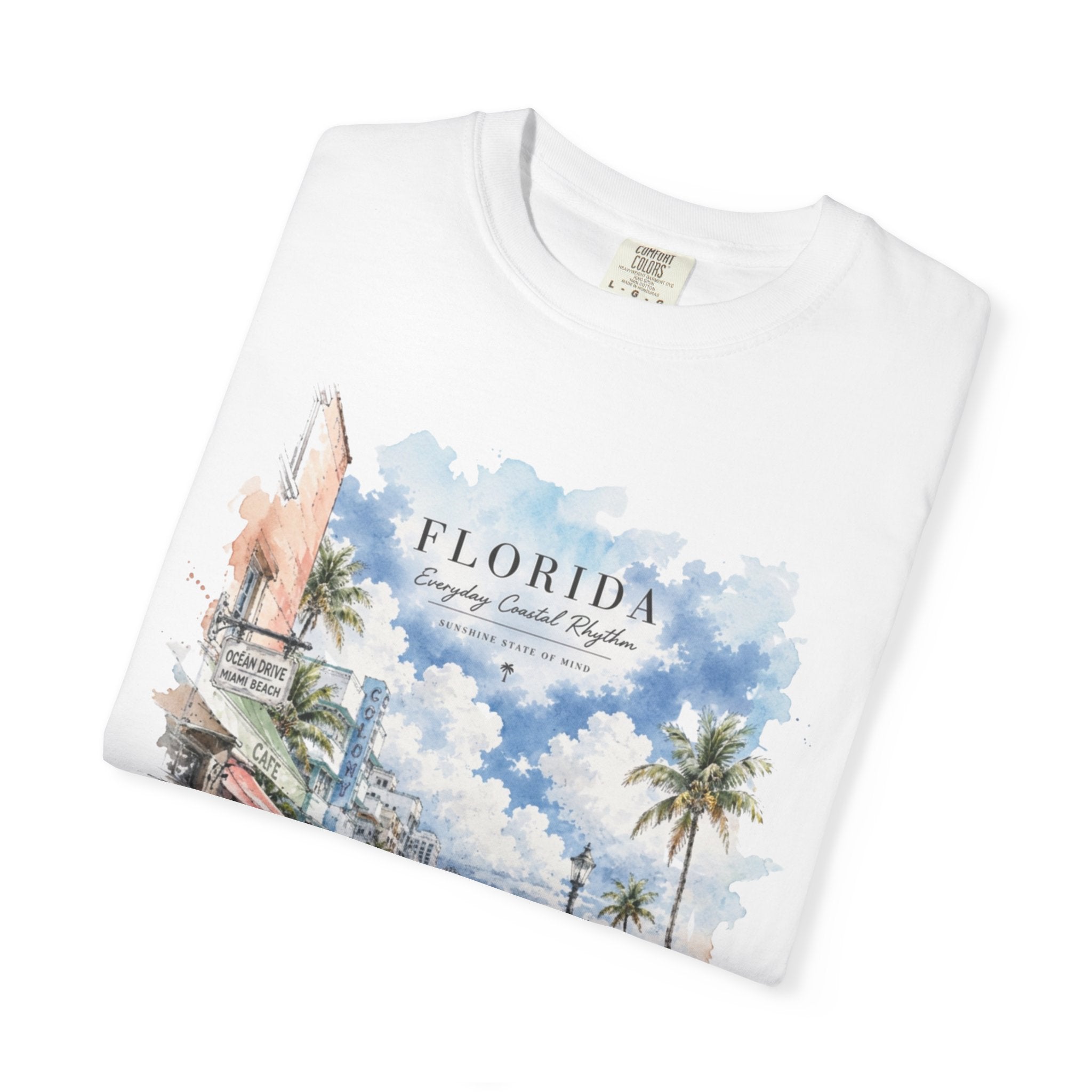 Florida Coastal Rhythm Garment Dyed Heavyweight Tee