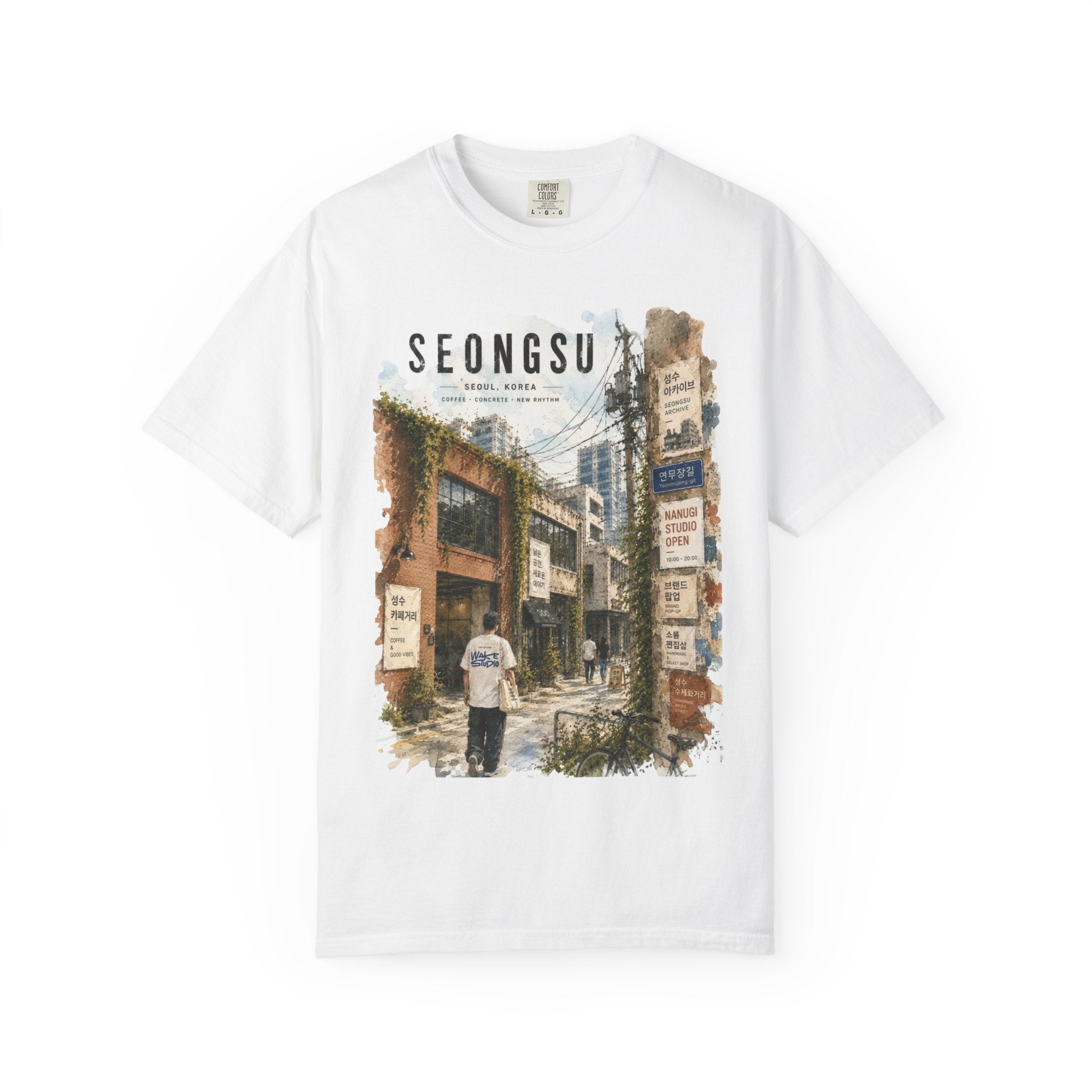 Seoul Seongsu Rhythm Garment Dyed Heavyweight Tee