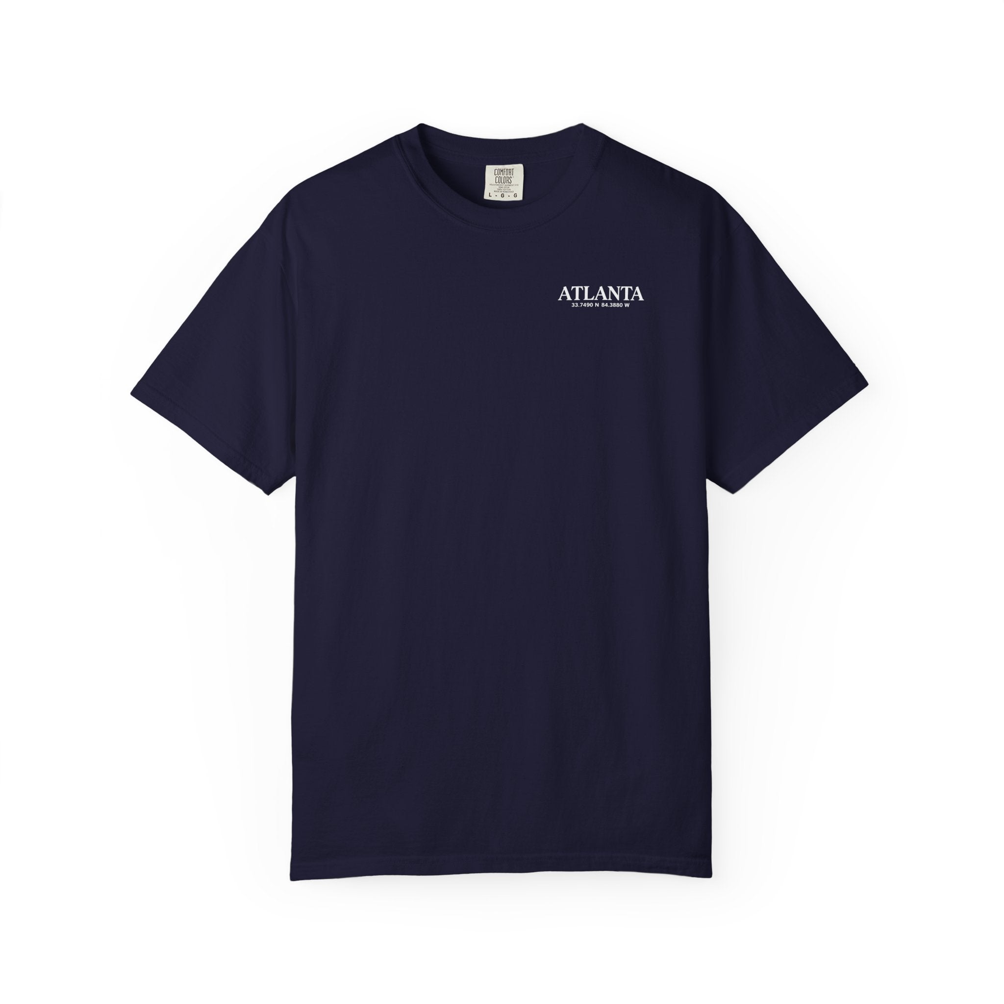Atlanta Stamp Landmark Watercolor Garment Dyed Heavyweight Tee