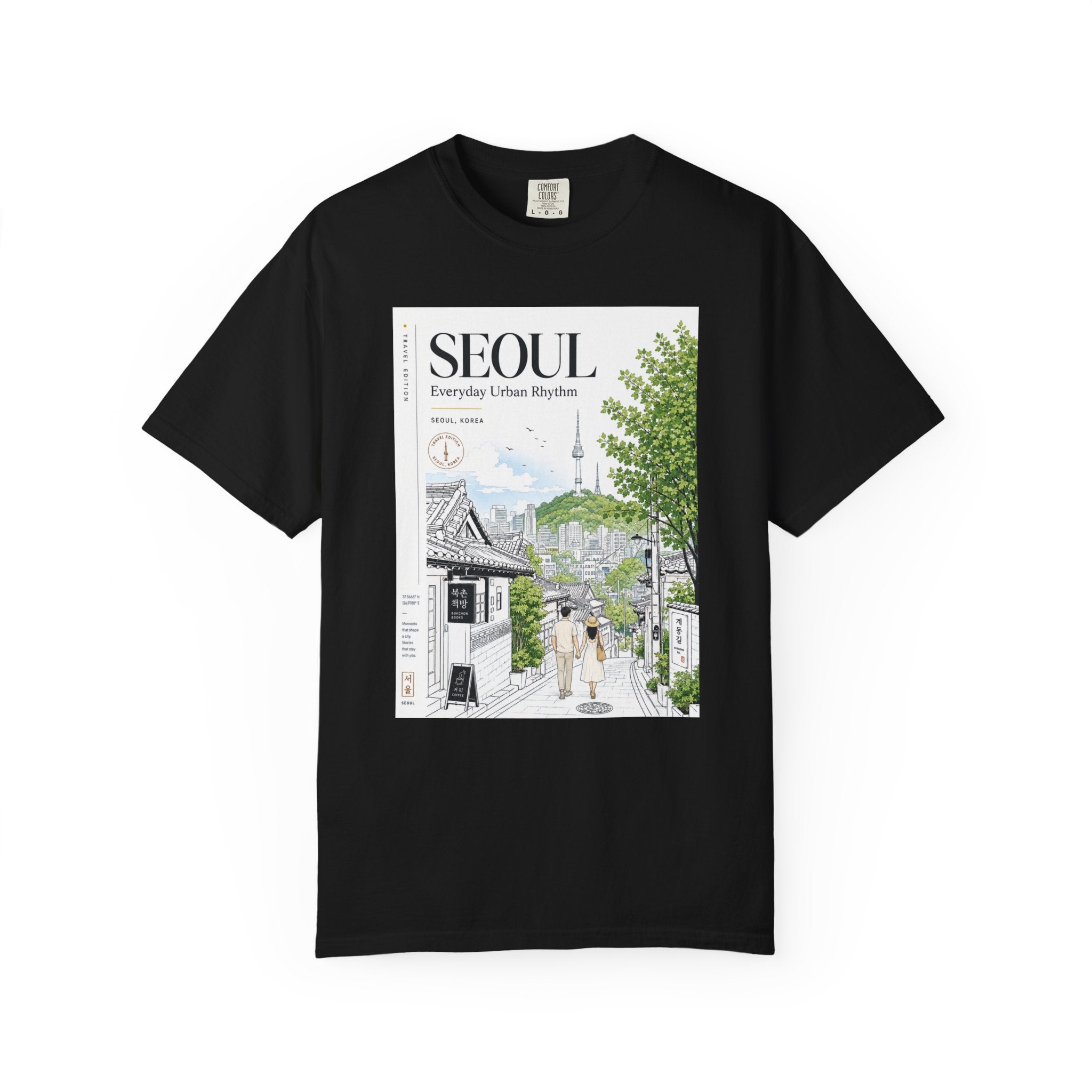 Seoul Urban Rhythm Garment Dyed Heavyweight Tee