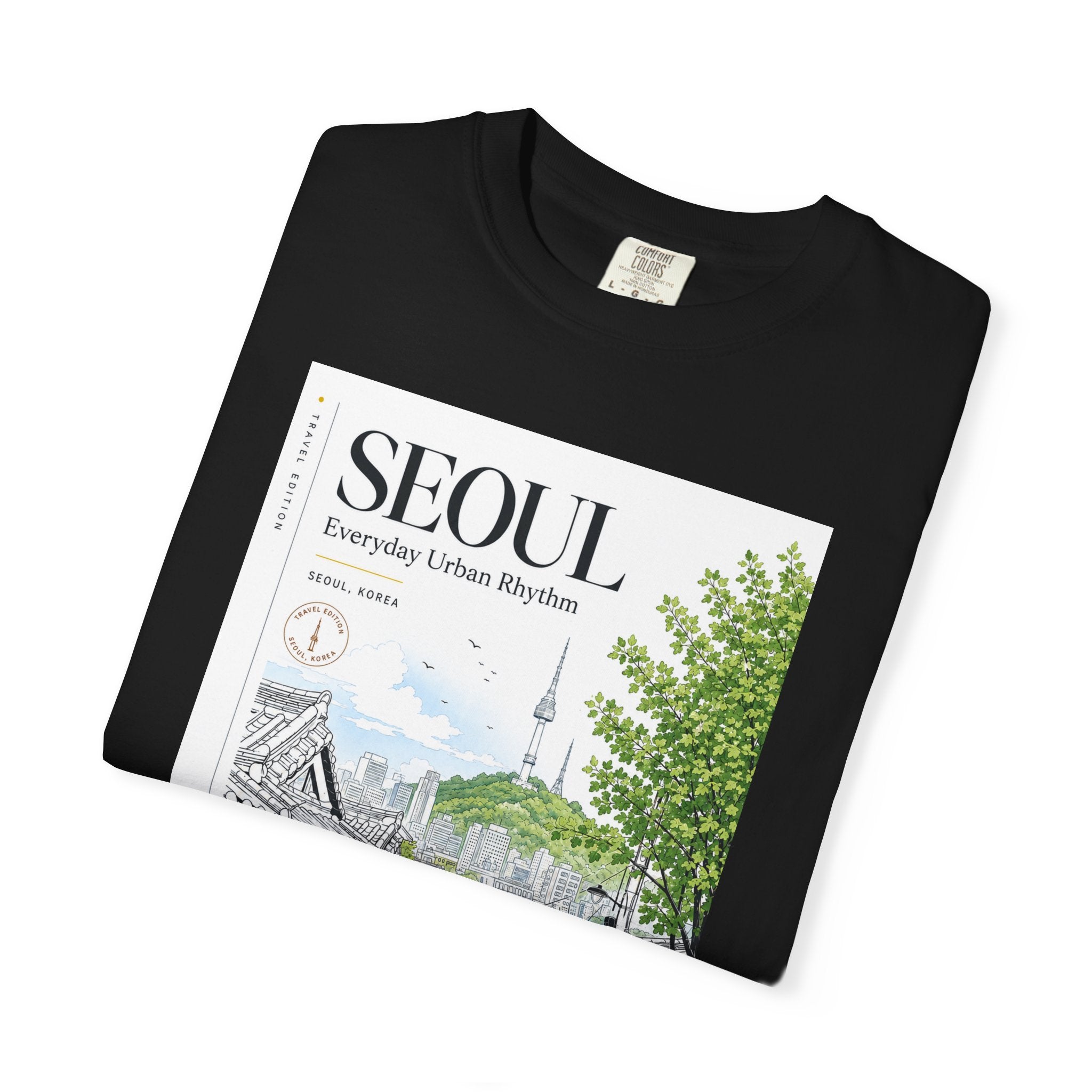 Seoul Urban Rhythm Garment Dyed Heavyweight Tee