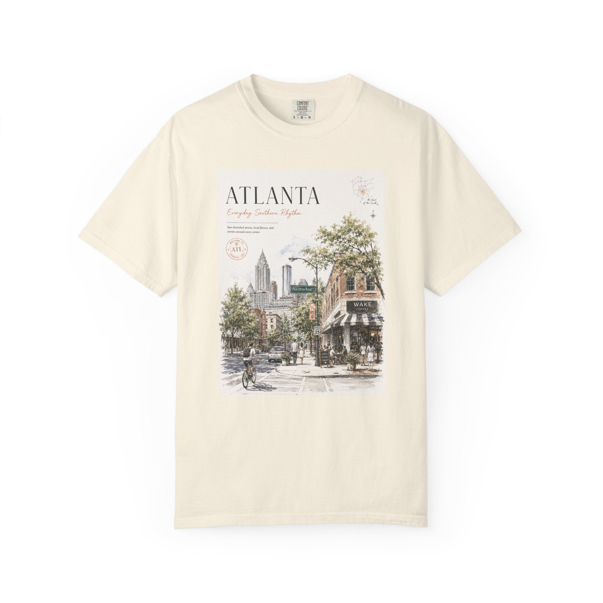 Atlanta Wake Coffee Garment Dyed Heavyweight Tee