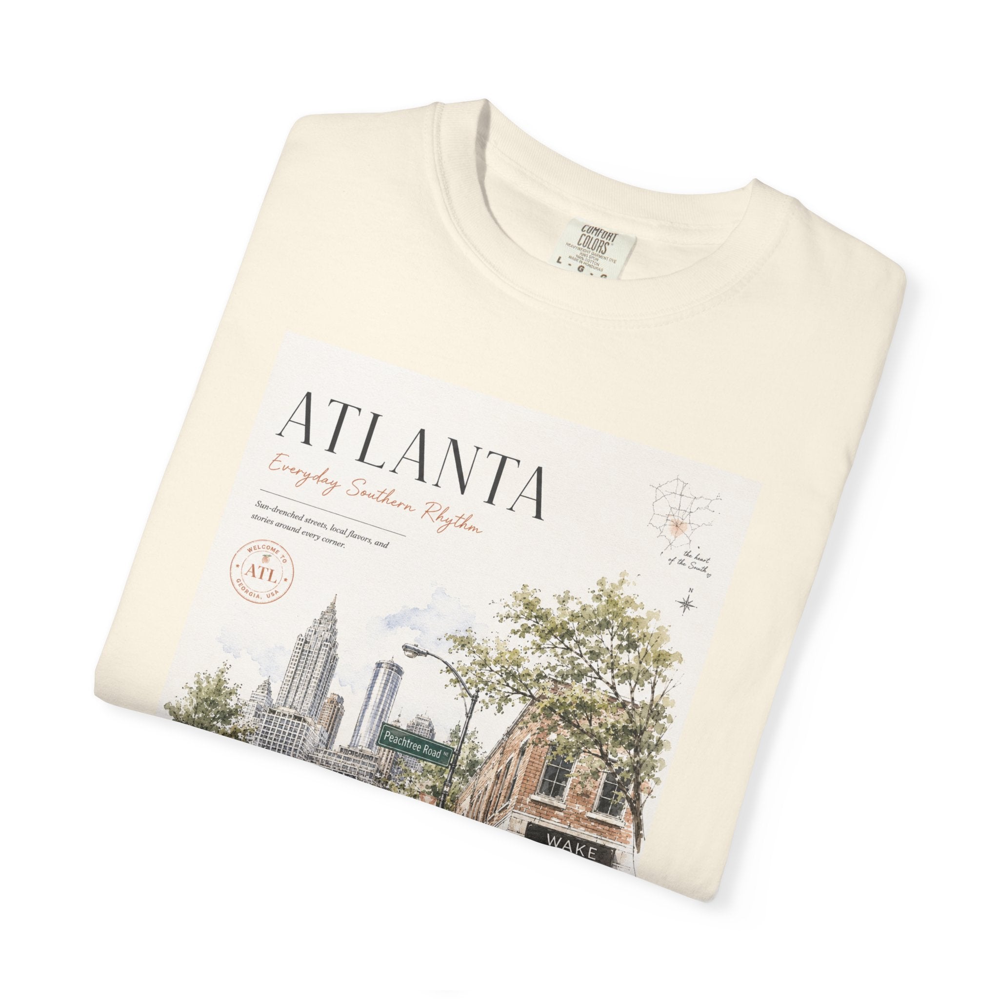 Atlanta Wake Coffee Garment Dyed Heavyweight Tee