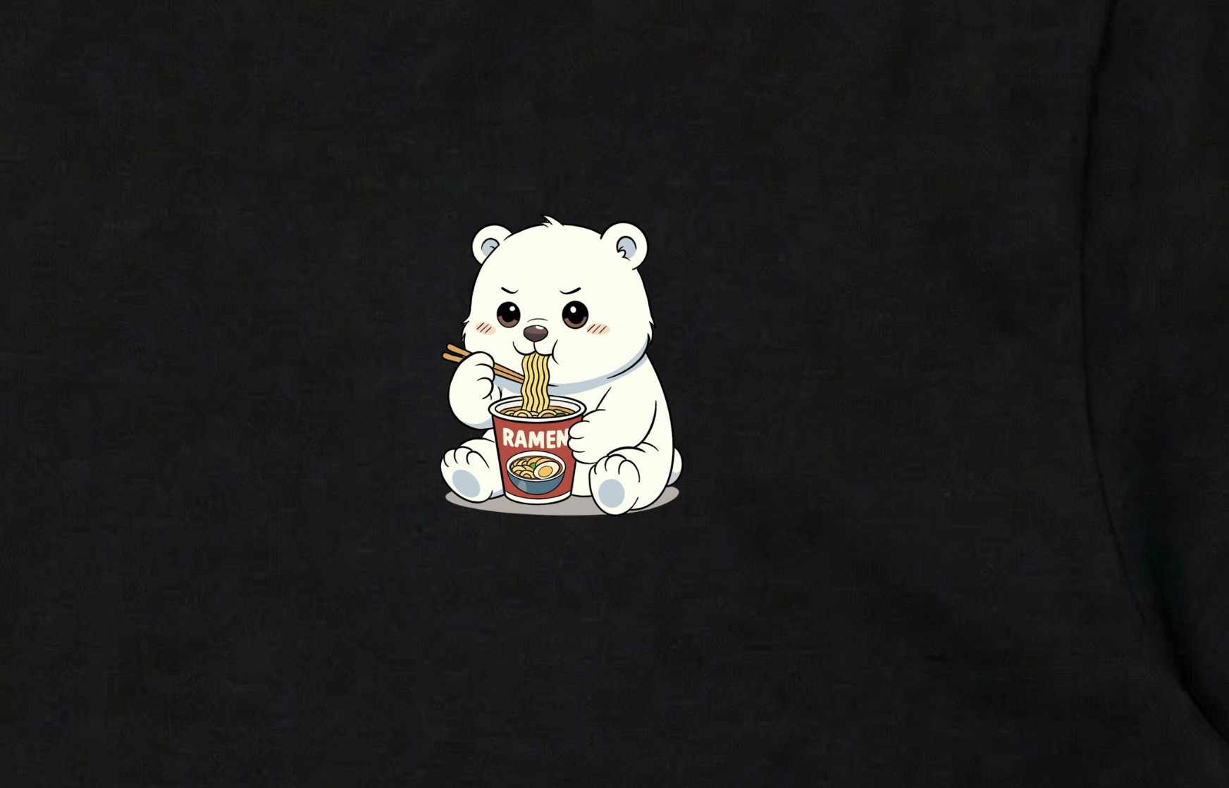 Loose-Fit Heavyweight Cotton Short Sleeve T-Shirt (Ramen)