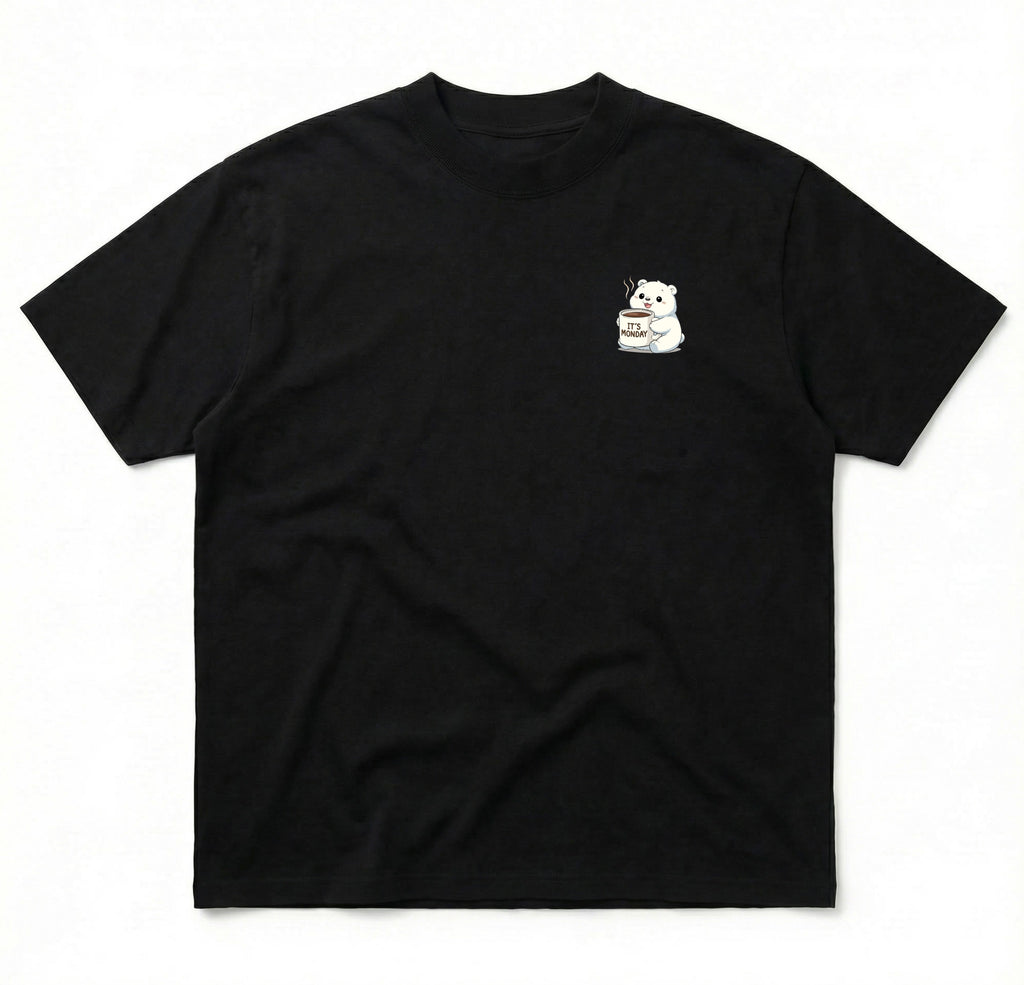 Loose-Fit Heavyweight Cotton Short Sleeve T-Shirt (It's Monday)