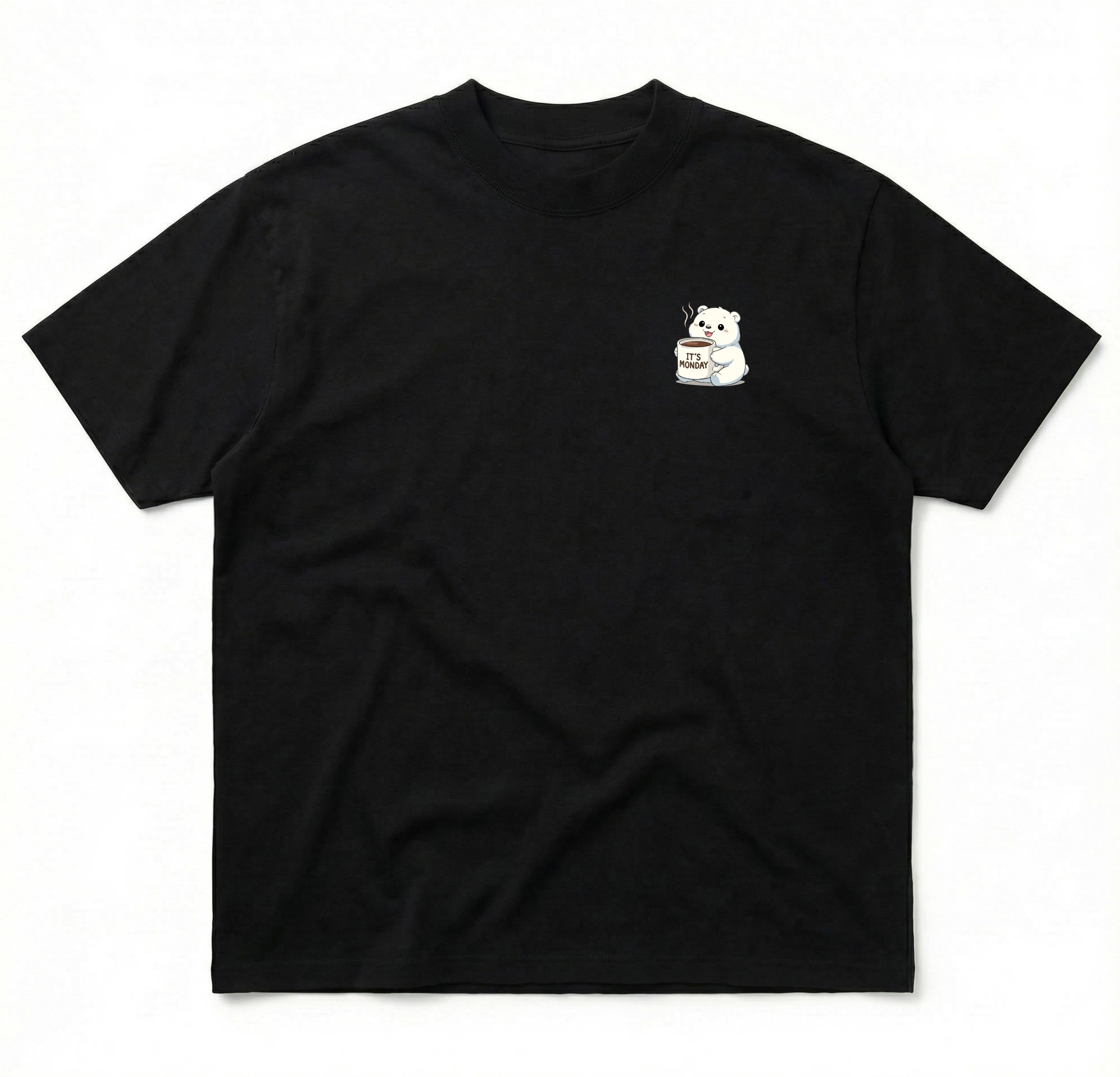 Loose-Fit Heavyweight Cotton Short Sleeve T-Shirt (It's Monday)