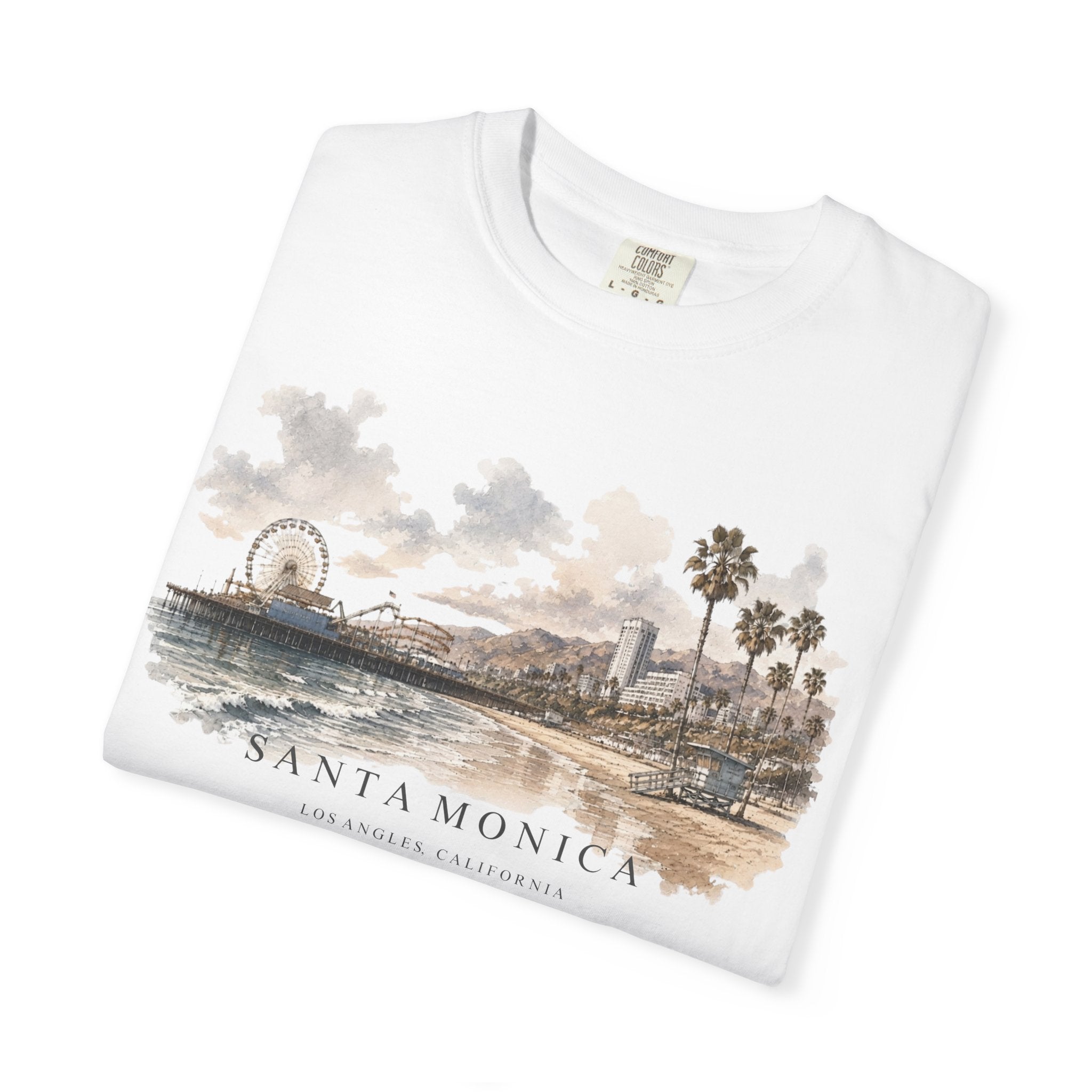 Los Angeles Santa Monica Garment Dyed Heavyweight Tee