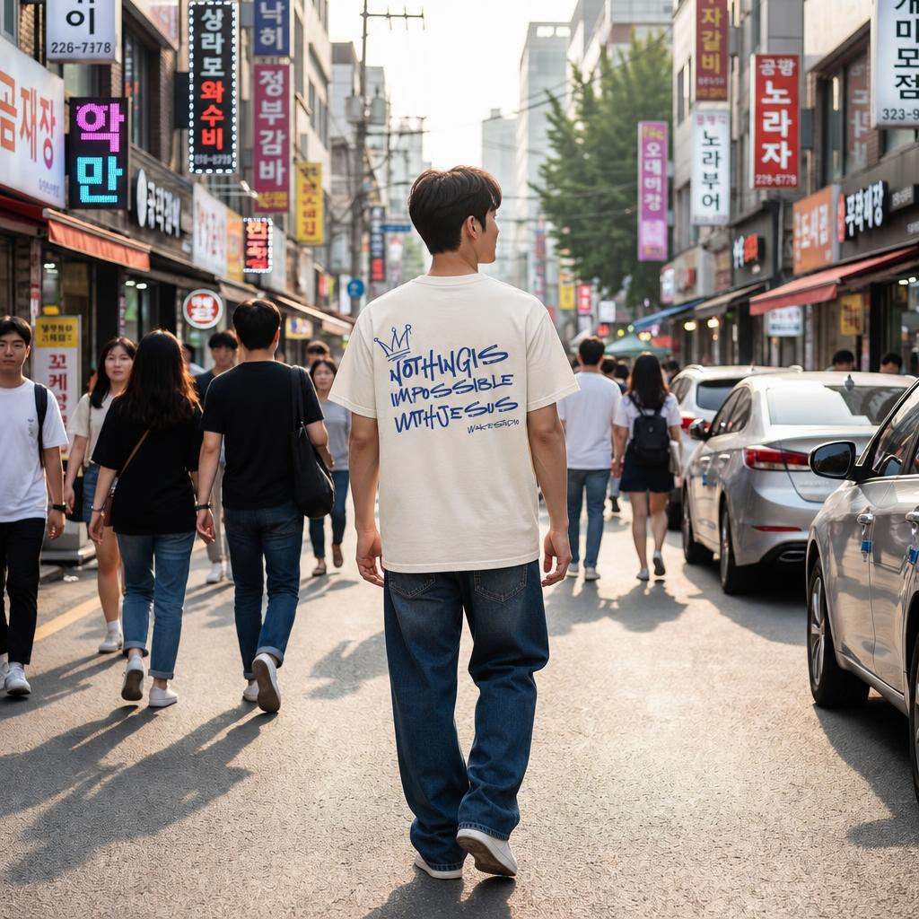 Wake Studio 'Impossible' Garment Dyed Heavyweight Tee